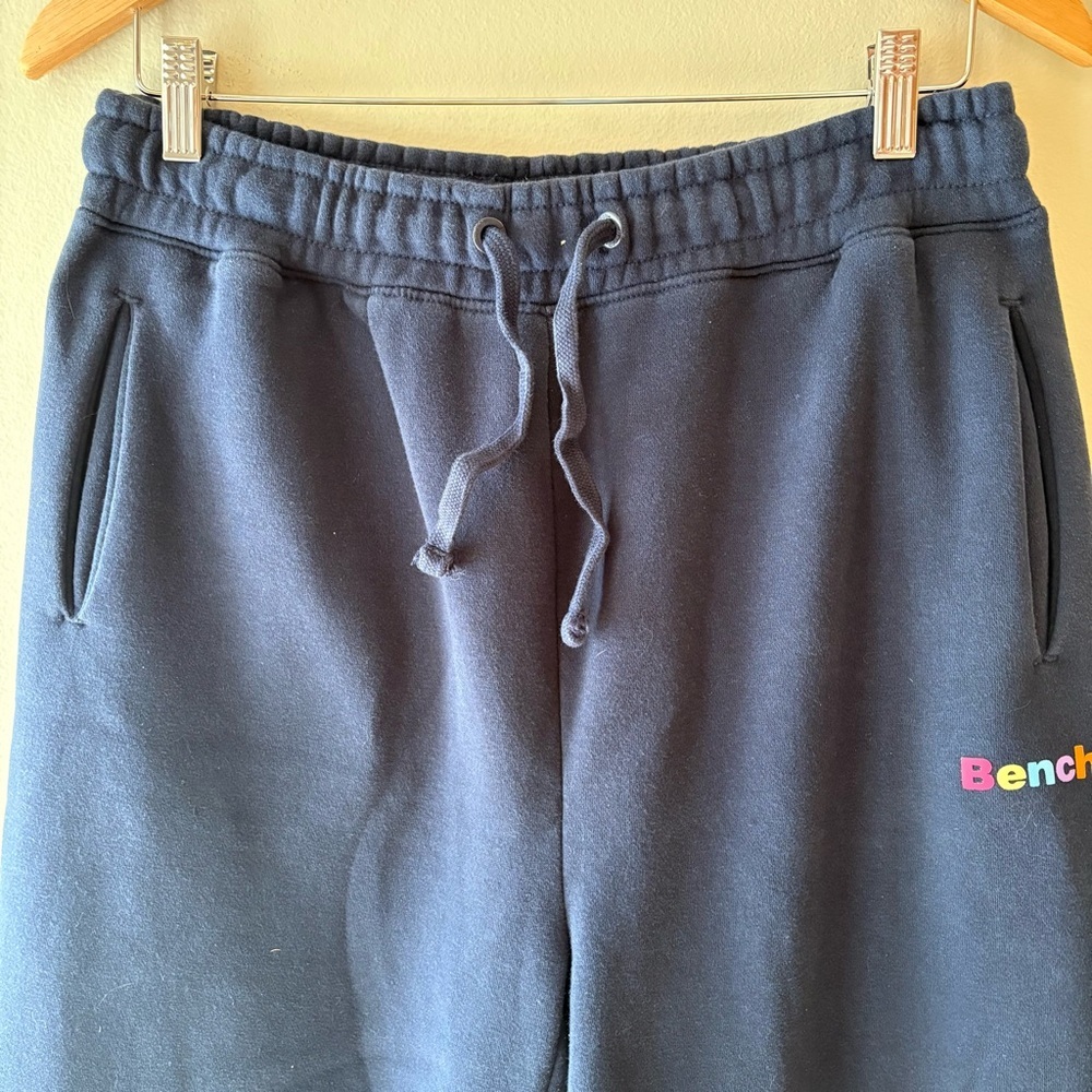 Bench Dark Blue Lounge Pants, wide leg, rainbow logo, size M - Picture 3 of 14